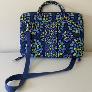 Vera Bradley laptop bag in indigo pop